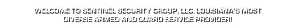 Welcome to Sentinel Security, LLC.